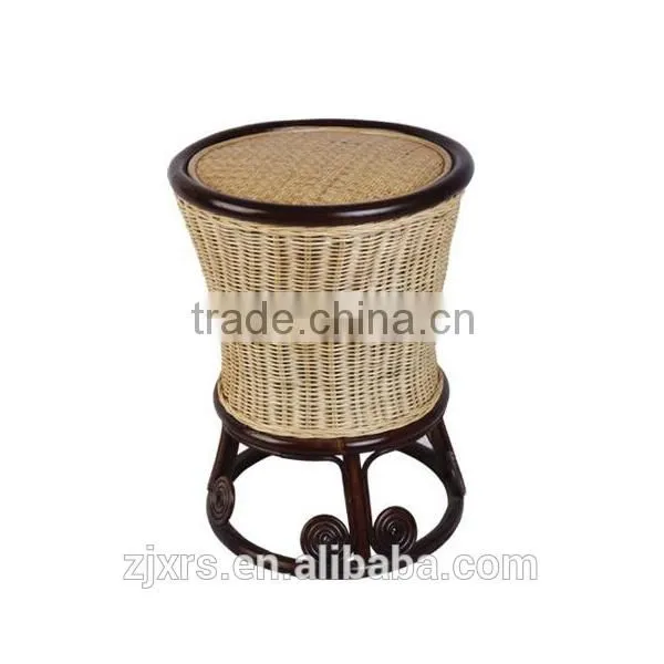 Mahogany Furniture Rattan Cane Stool