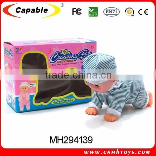Battery Operate Crawling Baby Doll With Sound