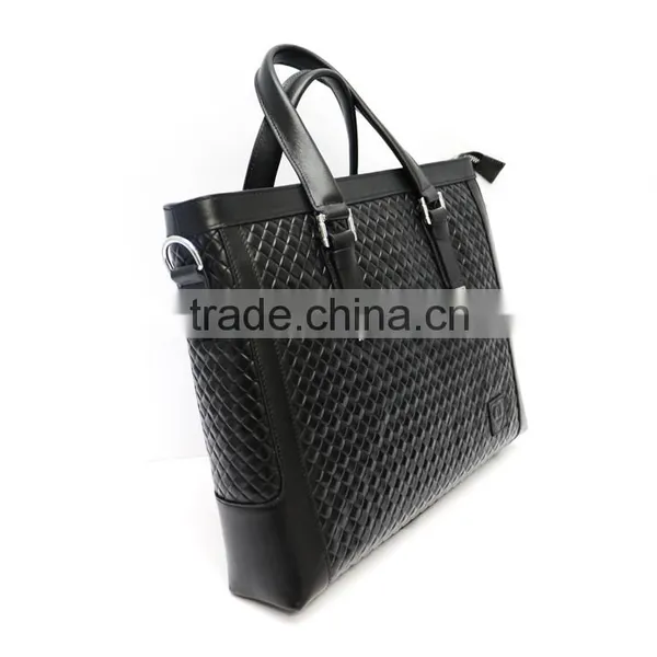 China Manufacturer Newest Online Unique Men's Leather Messenger Laptop Bag photo-2