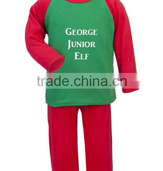 Kids Christmas Pajamas/plain Cotton Pajamas