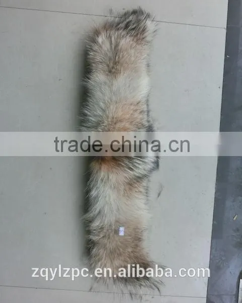 Real Colored Coyote Tail Fur Trim for Glove Scarf Accessories photo-4