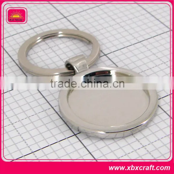 Custom Blank Metal Keyring With Epoxy Sticker Logo photo-4
