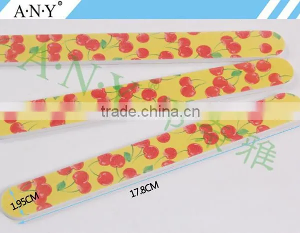 Nail Art Shaping and Polishing Cherry Printing 180 Grit Nail Files OEM Accepted photo-3
