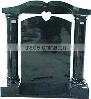 European Style Black Modelling Tombstone