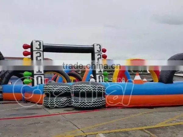 2016 Outdoor Inflatable Giant Speedyway Go Kart Race Track for Sale photo-3