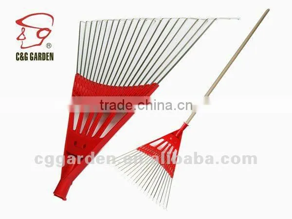 22 Tine Wood Handle Leaf Rake RK20-101 photo-2
