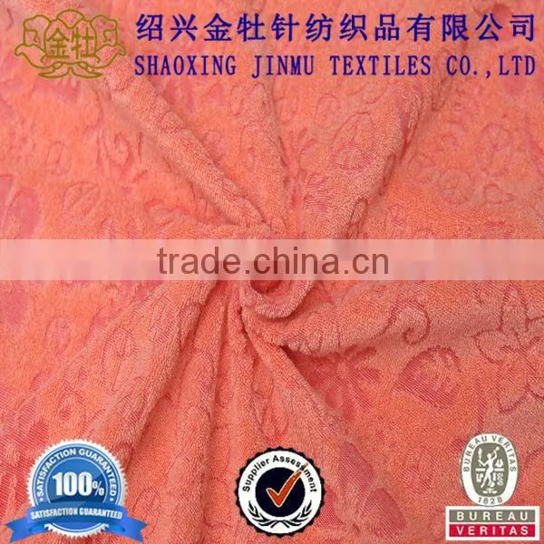 Jacquard Flowers Terry Fabric