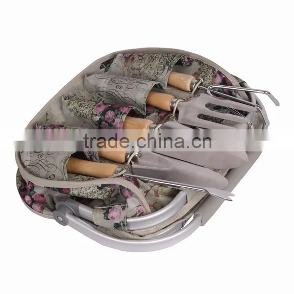 Aluminum Frame Basket Garden Tool Kit photo-3