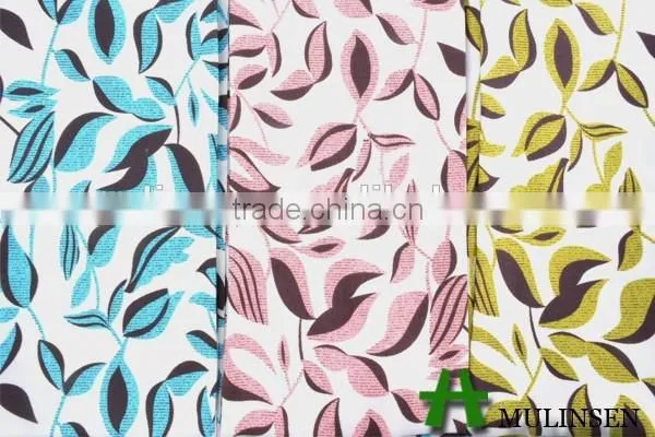 Mulinsen Textile Stretch Printed Fabric Wth Twist, Cheap Polyester Satin Fabric photo-4