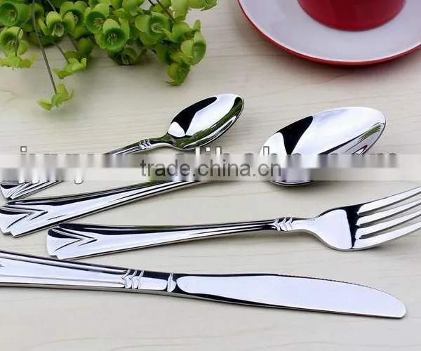 Jieyang! High-grade 18/0 Hand Polish Stainless Steel Hotel & Restaurant Flatware