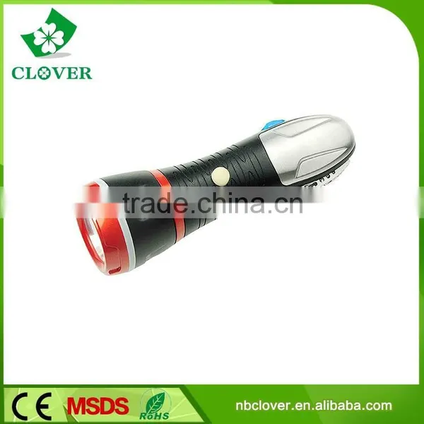 With Emergency Hammer 3W LED and 4 Red LED Powerful Led Flashlight photo-2