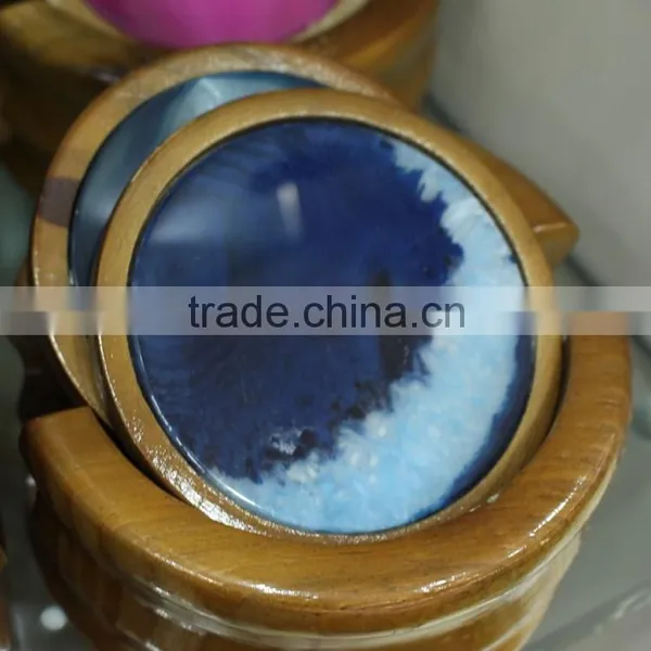 Hot Sale Natural Agate Cup Coaster for Gift photo-5