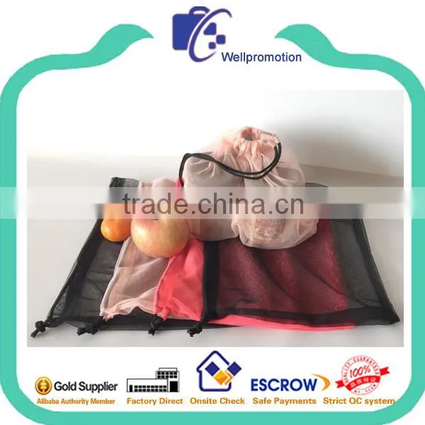 Mesh Small Drawstring Bags for Fruits and Vegetables photo-2