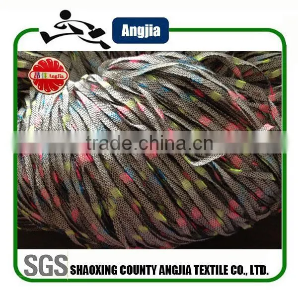 Blend Tape Yarn,70% Cotton 30% Polyester for Hand Knitting photo-4