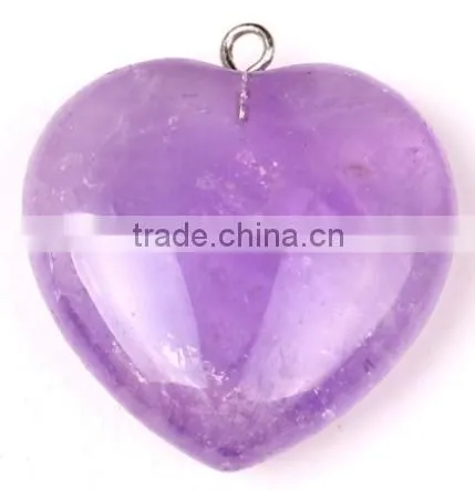 All Kinds Wholesale Heart Shape Crystal Gemstone Pendant Gemstone Jewelry photo-6