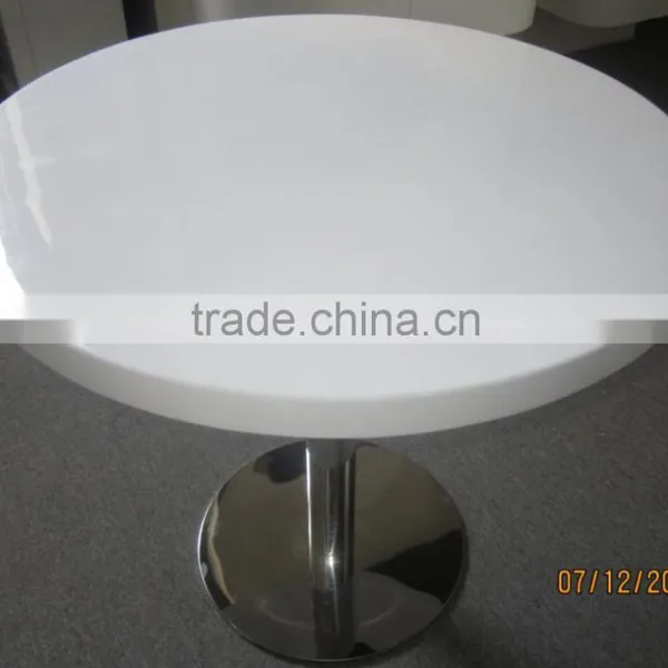 Artificial Marble Top Dining Table,Restaurant Table,Solid Surface Round Tables photo-5