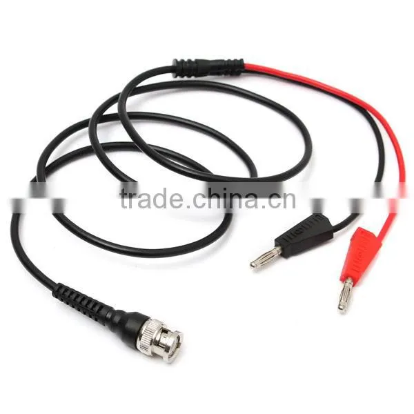 BNC Q9 To Dual 4mm Stackable Banana Plug With Socket Test Leads Probe Cable photo-6
