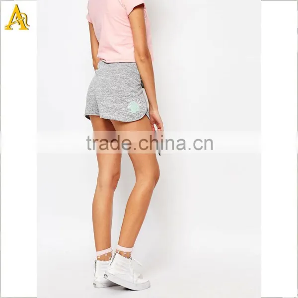 Women Fitness Sport Shorts in Polyester & Spandex With a Side String photo-3