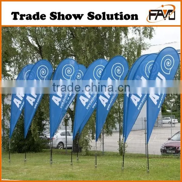 Factory Direct Beach Flag Advertising Flag Display, Printed Polyester Advertising Flag