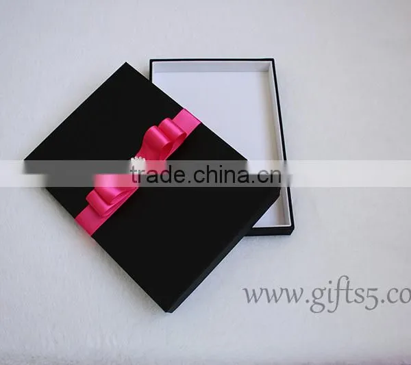 Elegant Black Wedding Invitation Box photo-4