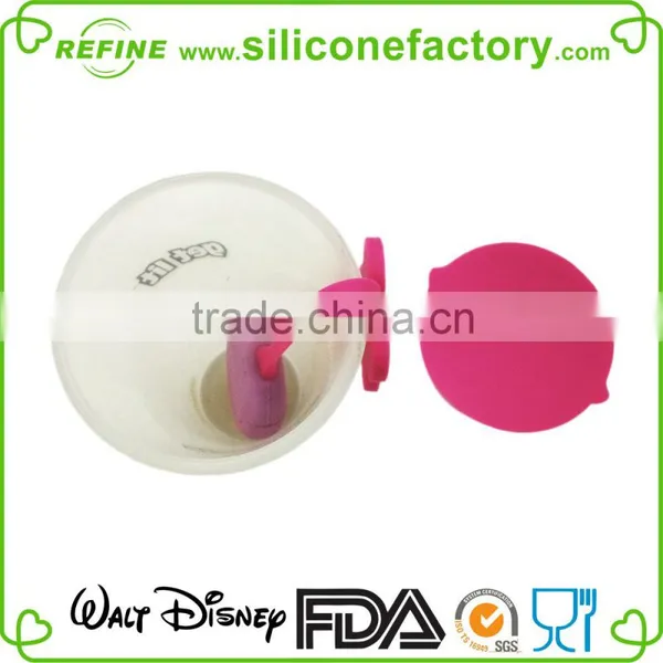 Existing Molds! 2015 Food Grade Eco-friendly Silicone Stawberry Shape Tea Infuser With Cup Lid photo-3