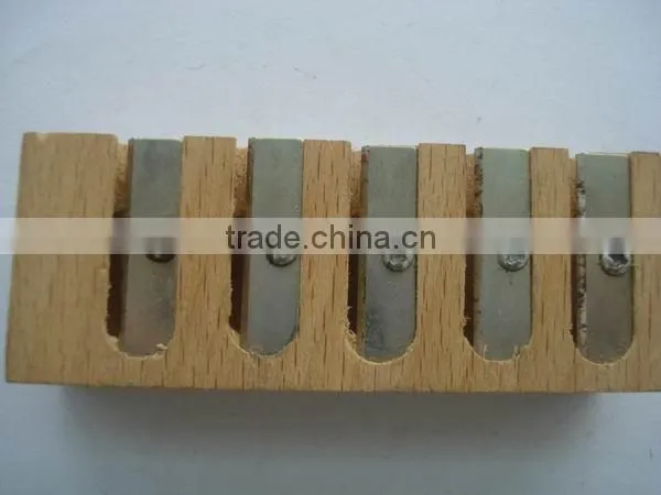 New Multi-function Five Holes Wooden Big Pencil Sharpener photo-5