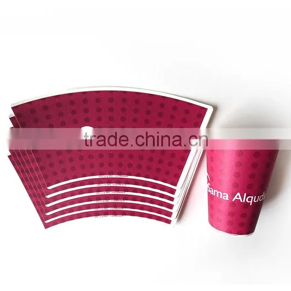 Hangzhou LvYang/GoBest Printed Cup Fan / Paper Cup Fan With Printed And Cutted / Paper Cup Material photo-2
