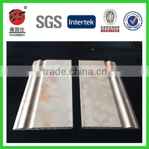 12cm Pvc Imitation Marble Decorative Line Pvc Skirting Board photo-4