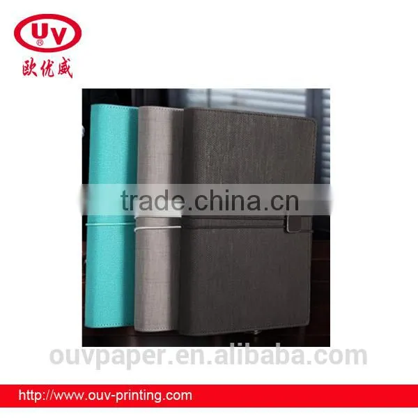 A5 Leather Cover Paper Notebook Elastic Book Agenda Journal Organizer photo-5