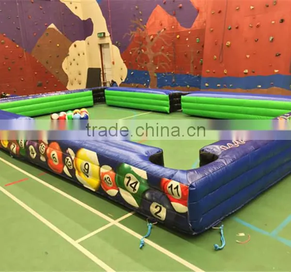 Cheap and Popular Inflatable Billiards Football Games/Indoor Football Snooker Field on Ground/Large Inflatable Snooker Field photo-5
