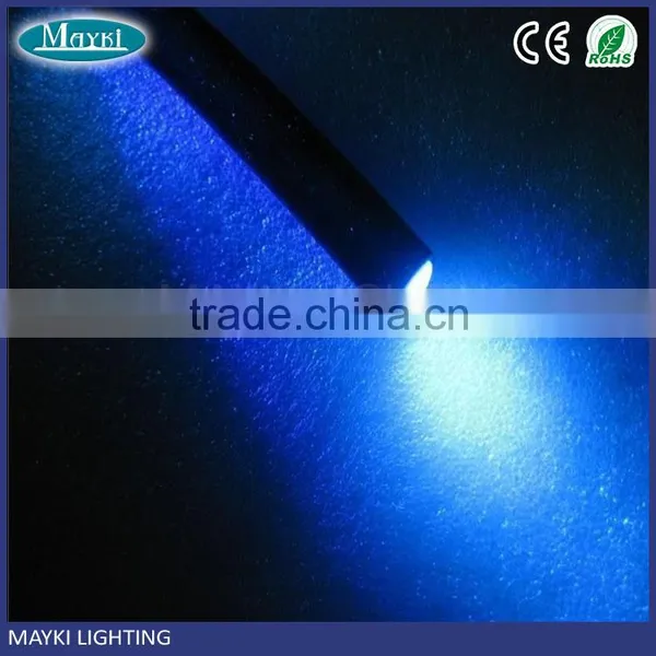 11mm Solid Core End Glow Fiber Cable With Black PVC Cover for Outdoor Decoration photo-2