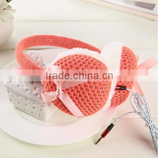 Bowknot Music Earphone Warm Fashion Earmuffs photo-6