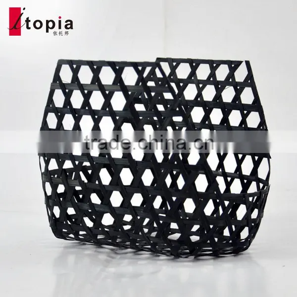 Wholesale Black Weaving Bamboo Fruit Basket photo-4