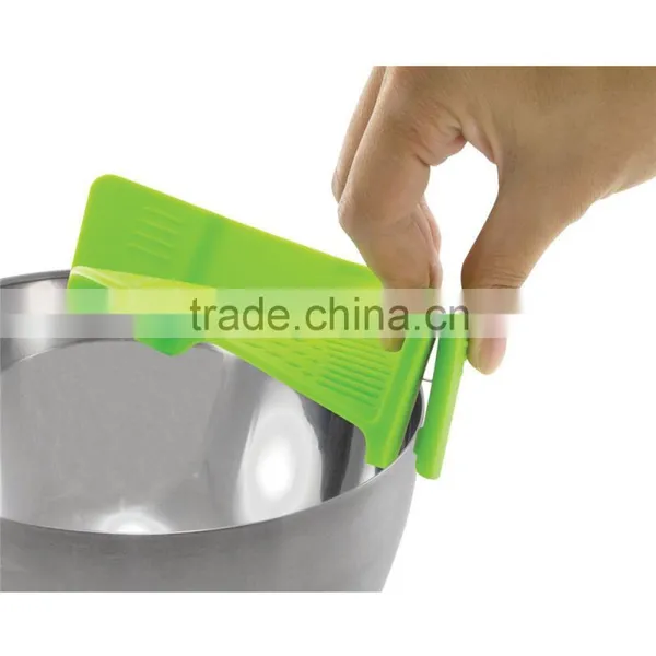 Food Pot Strainer Lid Pasta Kitchen Silicone Strainer photo-3