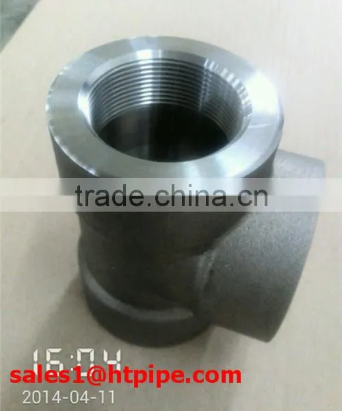 ASTM A182 F22 Threaded Tee ASME B16.11 photo-3
