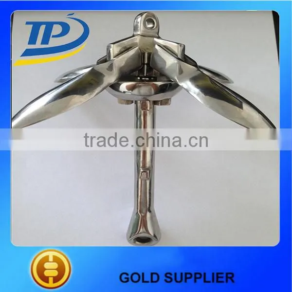 Marine ss Boat Anchor Grapnel Folding Boat Anchor Marine Steel Grapnel Anchor photo-2
