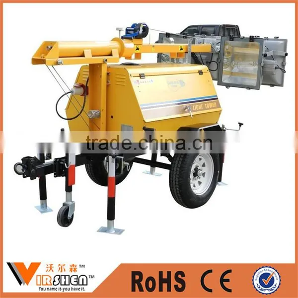 Industrial Portable Light Tower Mobile Trailer Light Tower for Sale