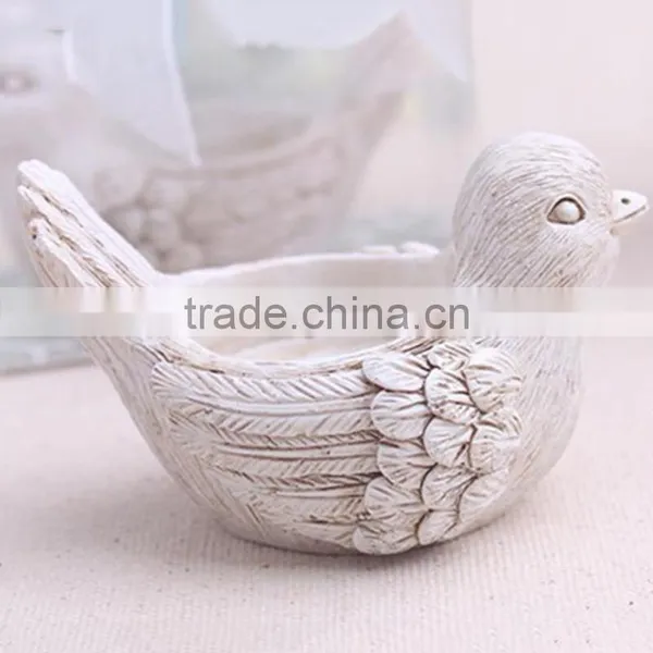 Popular Resin Elephant and Bird Tea Light Candle Holder as Wedding Party Gifts photo-4