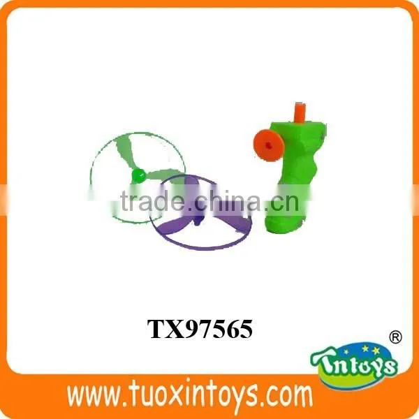 26cm Pull String Fabric Frisbee Gun Blank With Light photo-2