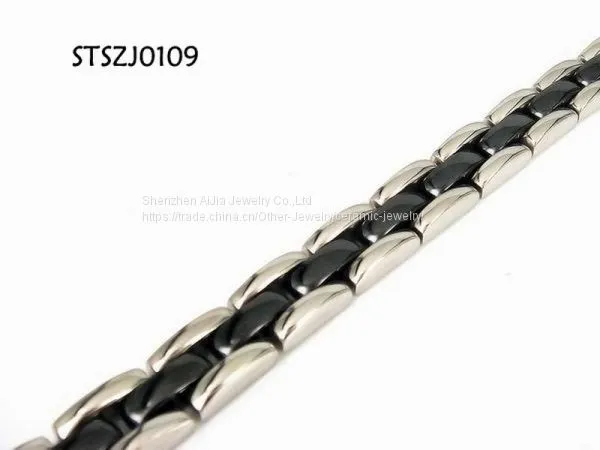 OEM & ODM Titanium Steel Jewelry / Titanium Magnetic Therapy Bracelet photo-4