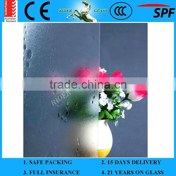 3.5mm 4.5mm High Quality Clear Figured Glass With CE and ISO9001 photo-4