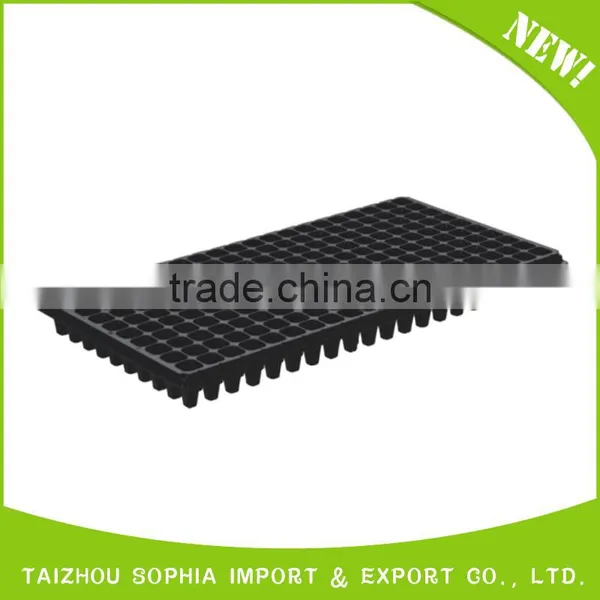 High Quality Deep Black Plastic Rice Seedling Tray,Eco-Friendly Seeding Tray photo-3