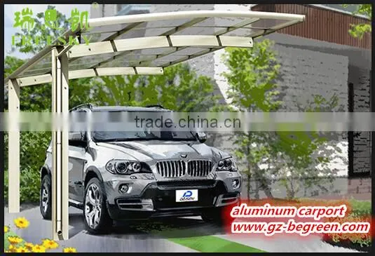 DIY Easy Installation Cantilever Aluminum Carport With Arched Roof photo-4
