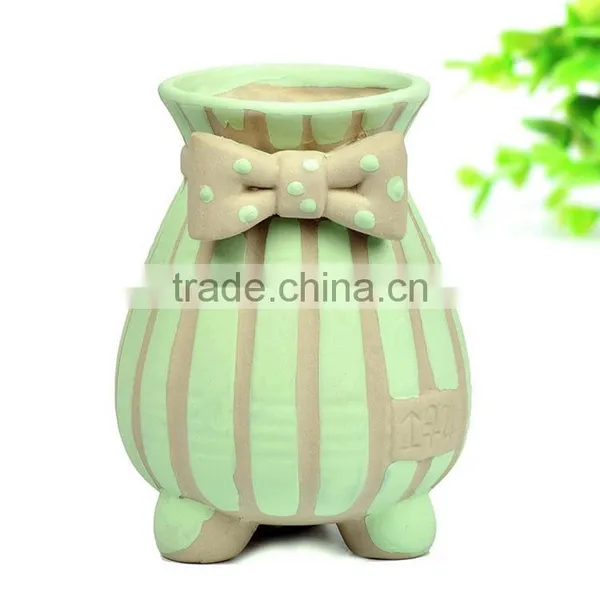Indoor Decor Small Hand-painted Ceramic Flower Pots for Succulent Plants photo-3