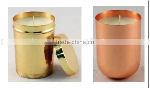 Brass Candle Jar Copper Candle Jar With Lid