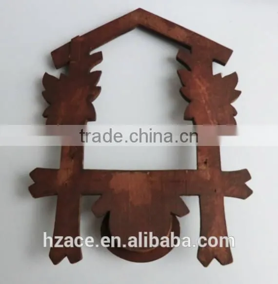 Vintage Cuckoo Clock Wooden Frame Bird's Nest photo-2