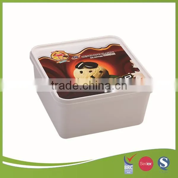 Iml Design Injection pp Plastic Ice Cream Containers photo-3