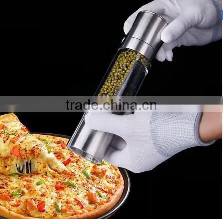 CY181 Multifunctional Manual Stainless Steel Pepper Mill With Two Storage Container Peper Grinder photo-2