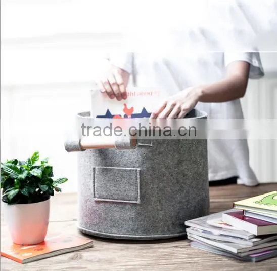 2017 Cheap Promotion Foldable Factory Price Wood Storage Bin Bag photo-2