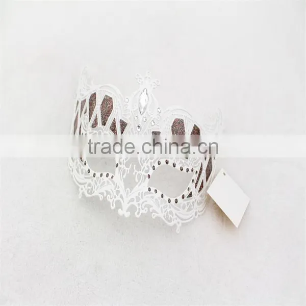 Fashion Sexy White Lace Eye Mask Party Dress Ball Ladies Masquerade Mask photo-3